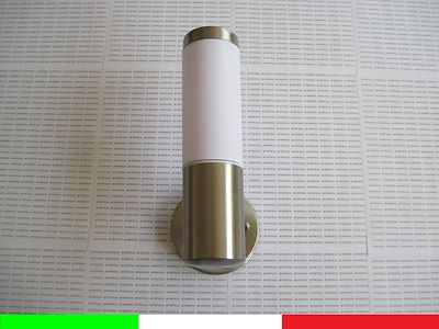 APPLIQUE LAMPADA DA PARETE PER ESTERNI IN ACCIAIO IMPERMEABILE ip65 E3