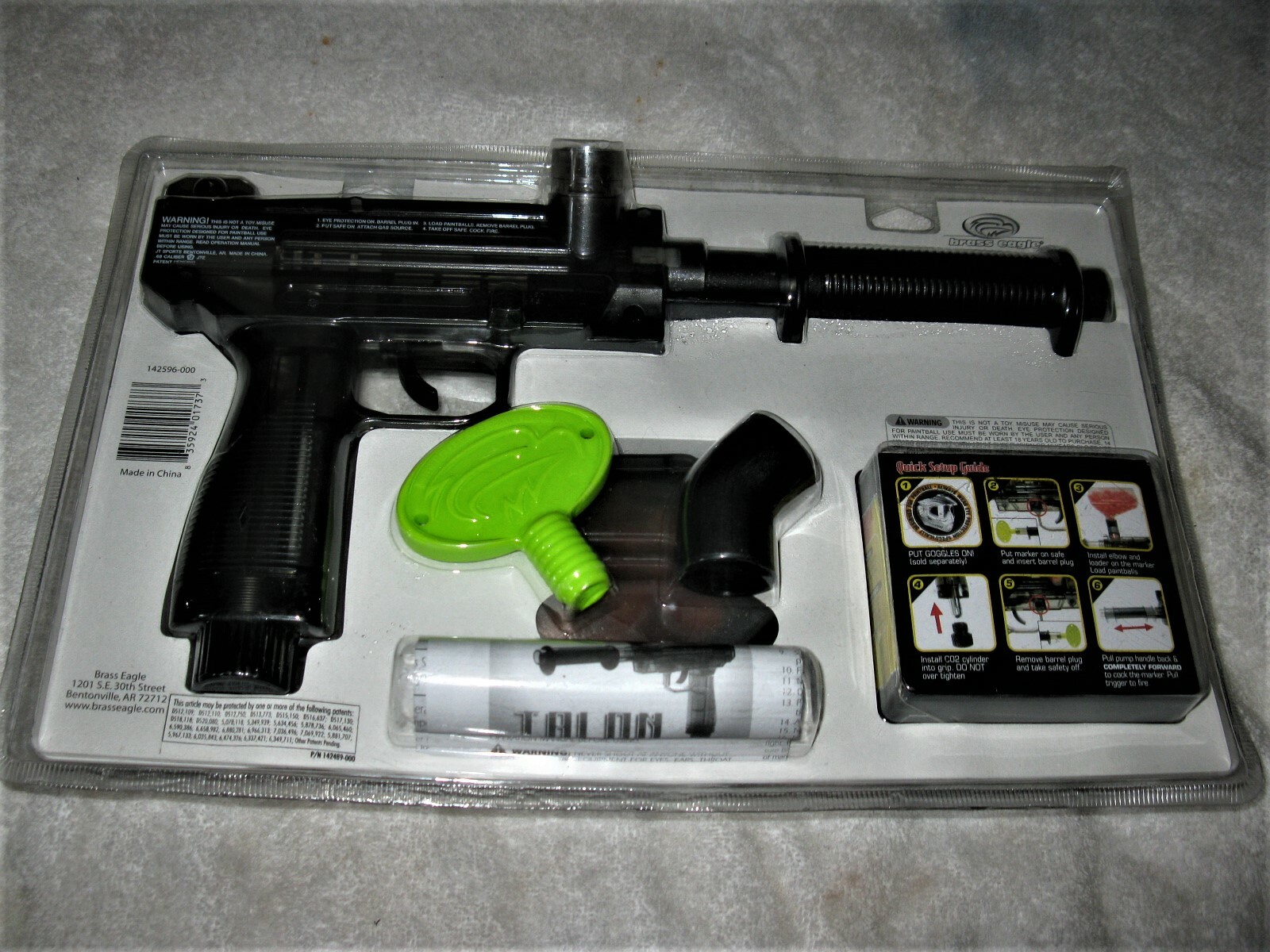 New Still Sealed BRASS EAGLE Talon Ghost Pump Action Paintball Set Balls Incl.