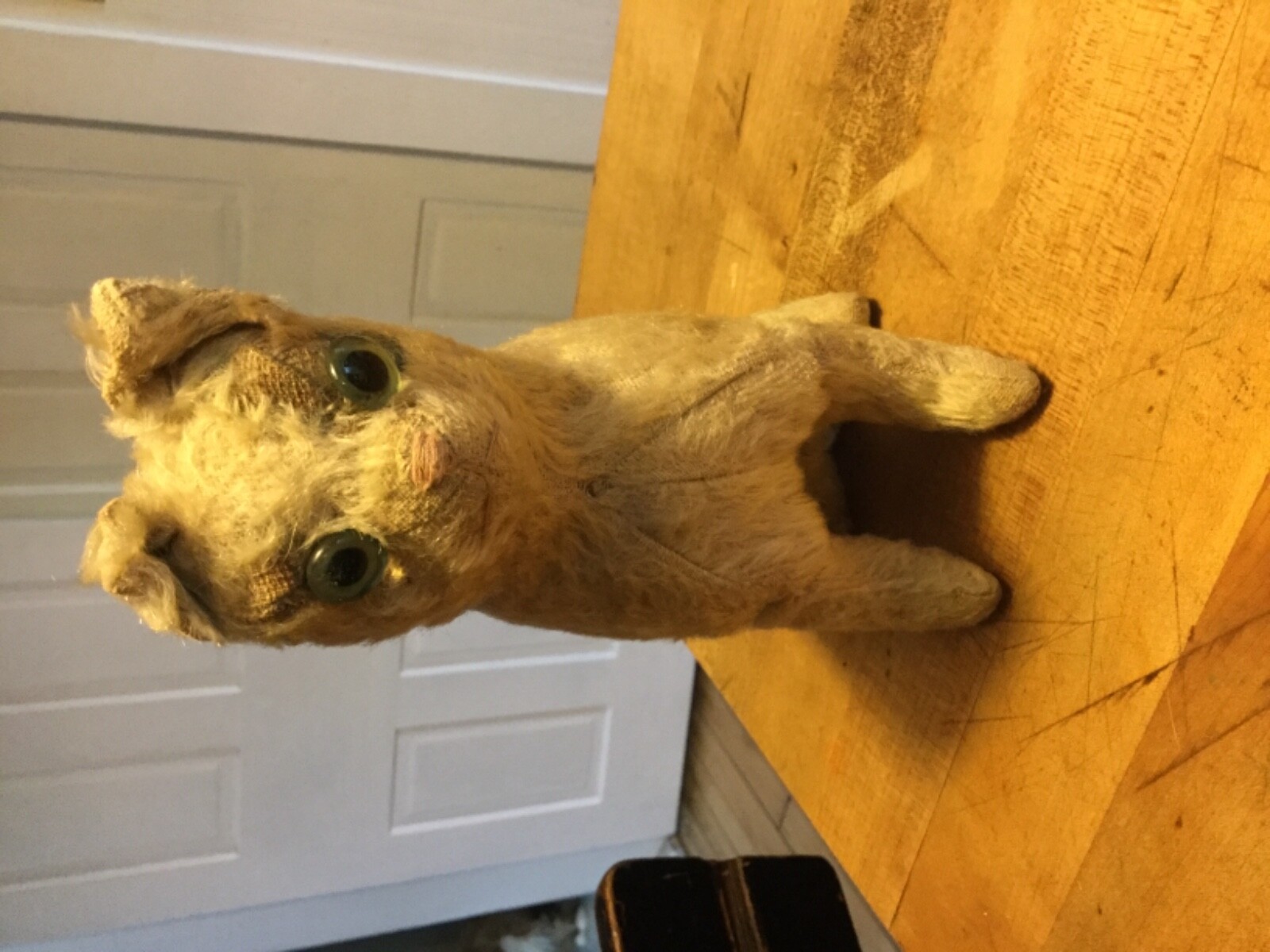 Early 1900’s Antique Steiff Mohair Cat No ID Timeworn Condition