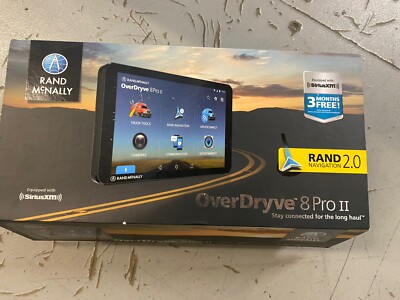 RAND MCNALLY  OVERDRYVE 8 PRO II  TRUCK GPS NAVIGATION BUNDLE FREE SHIPPING