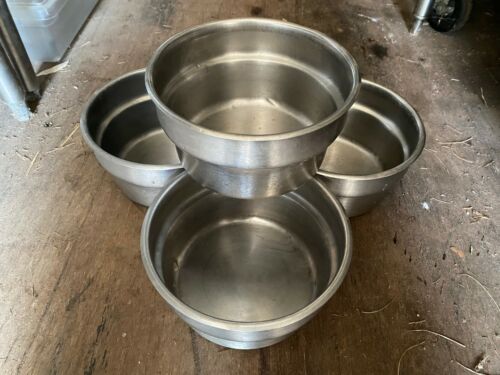 Set of 4 Commercial Round 9.5" Diameter Soup Sauce Food Pots Containers