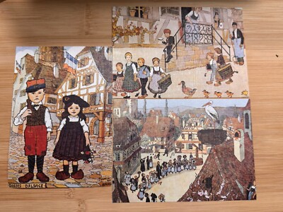 Postcard Lot 3 L Alsace Merveilleuse De Hansi - All Unposted