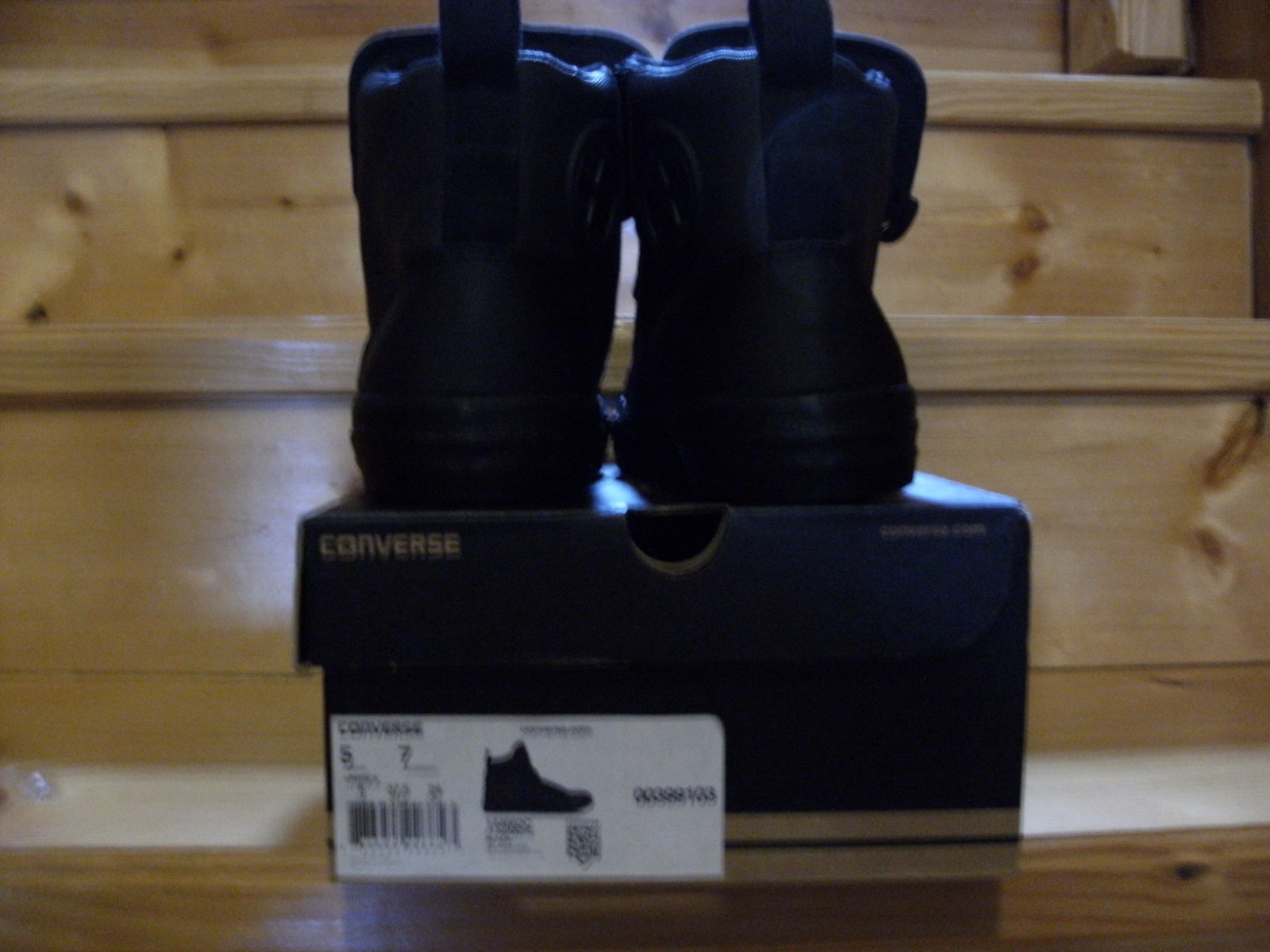 Converse All Star Guard High Top Black Leather Men 5 Women 7