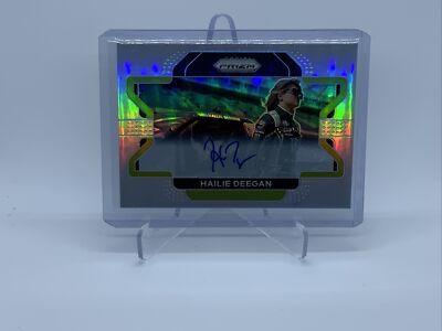 2022 Prizm Racing #91 Hailie Deegan Silver Prizm Auto Autograph Card Nascar  