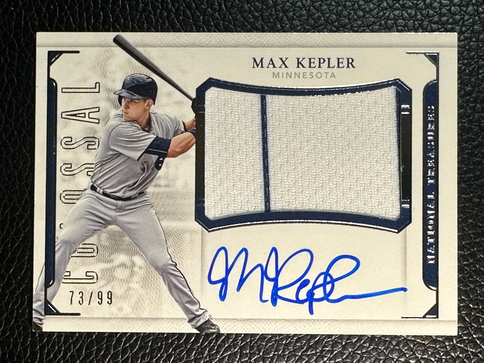 2016 National Treasures Colossal Max Kepler 73/99 Auto Autograph Jersey