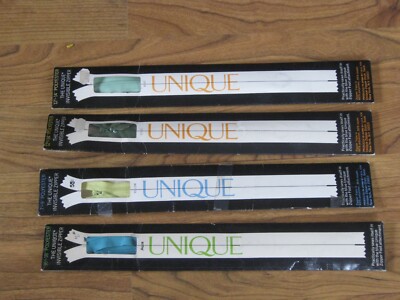 Vintage Unique Invisible Zipper Lot 4 Pieces