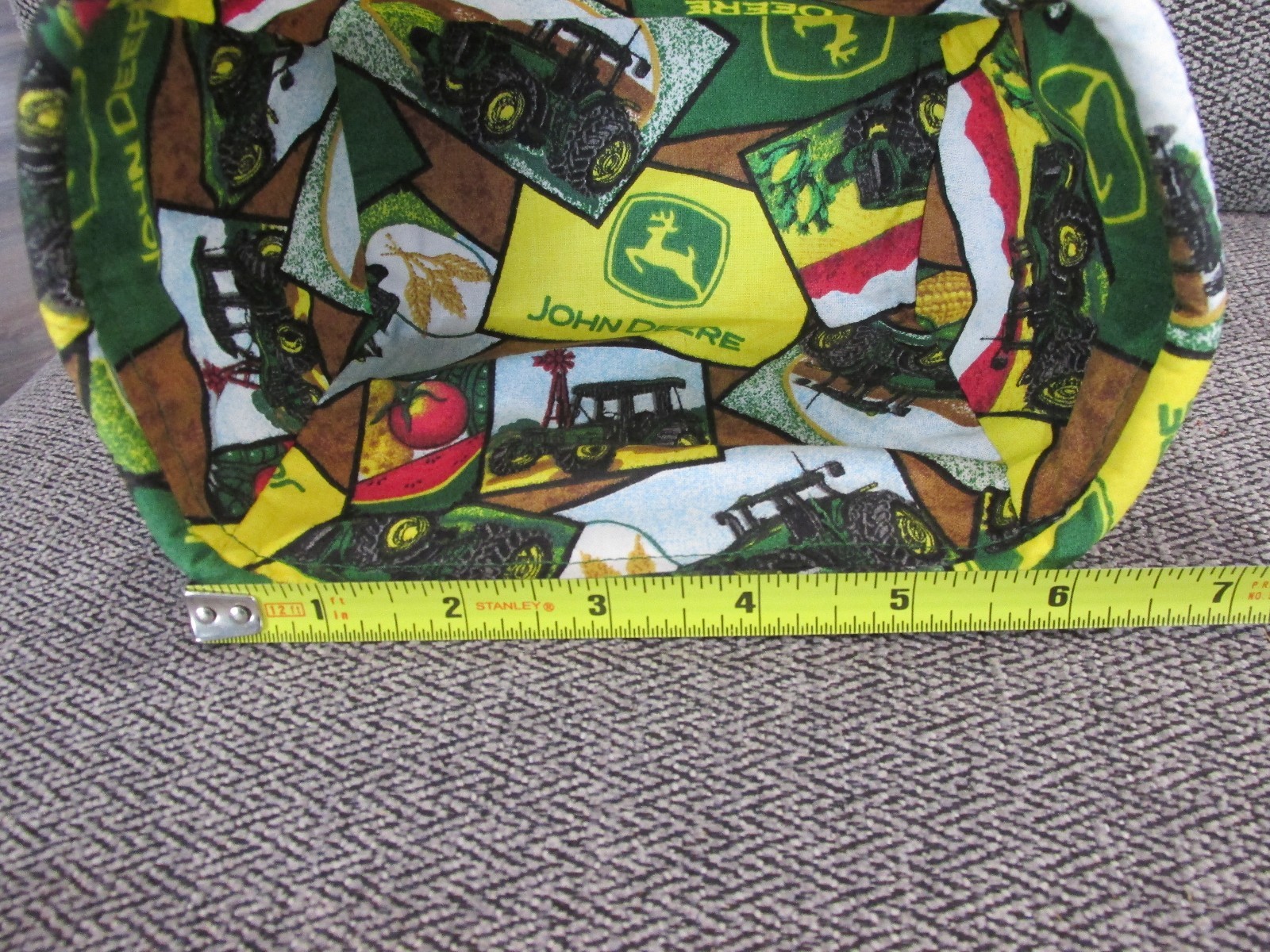 Longaberger 2006 John Deere Basket Fabric Liner ~ Tea or Small Key