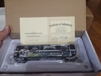 NIB Philadelphia Eagles SB LII Express Jason Kelce player box car train