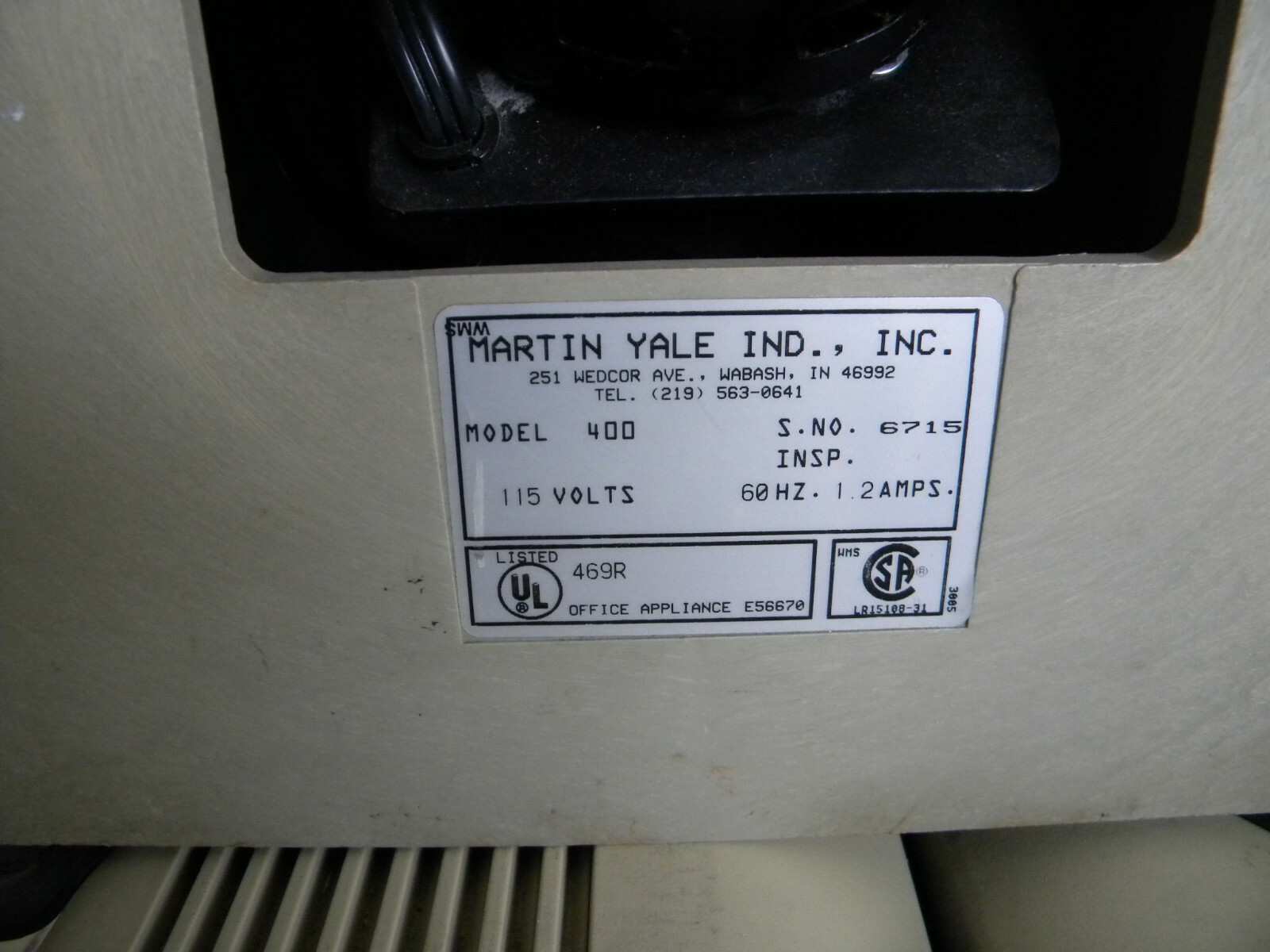 Martin Yale 400 Tabletop Jogger for aligning and separating paper, envelopes +