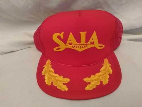 SAIA Motor Trucking Trucker Hat Vintage Snapback Hat Excellent EUC Ships Free