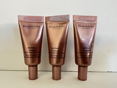 ELIZABETH ARDEN Retinol Ceramide Line Erasing EYE Cream 3 Pack x 0.17oz