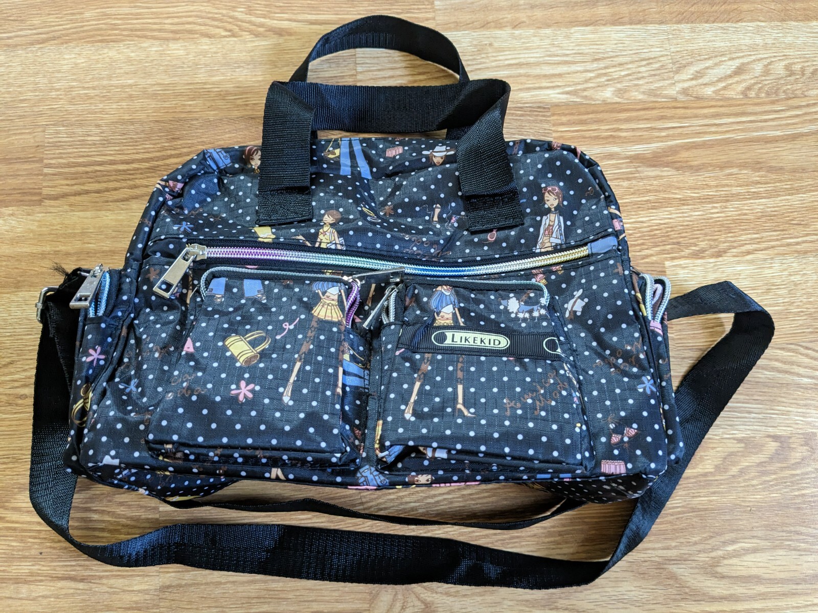 DEINET】STUD POCKET BAG IN LEOPARD☆韓国人気☆ 追跡付