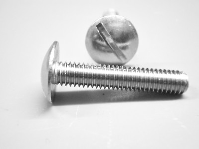 Flachrundschrauben mit Schlitz / Becherschrauben Edelstahl A2 Bordwandschrauben