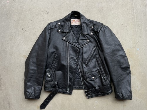 ジャケット・アウター 60s vintage leather flight  jacket black s-l400.jpg