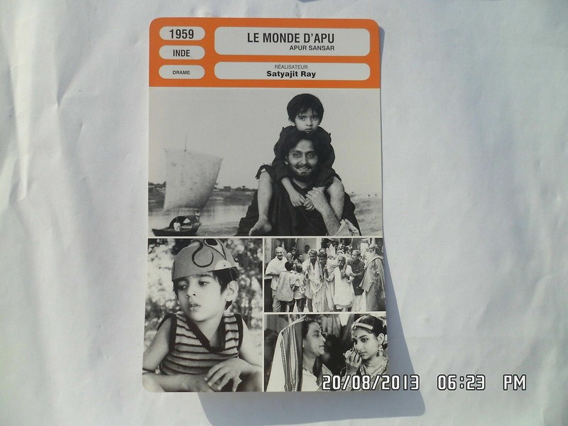 Carte Fiche Cinema 1959 Le Monde D'Apu Soumitra Chatterjee Sharmila Tagore