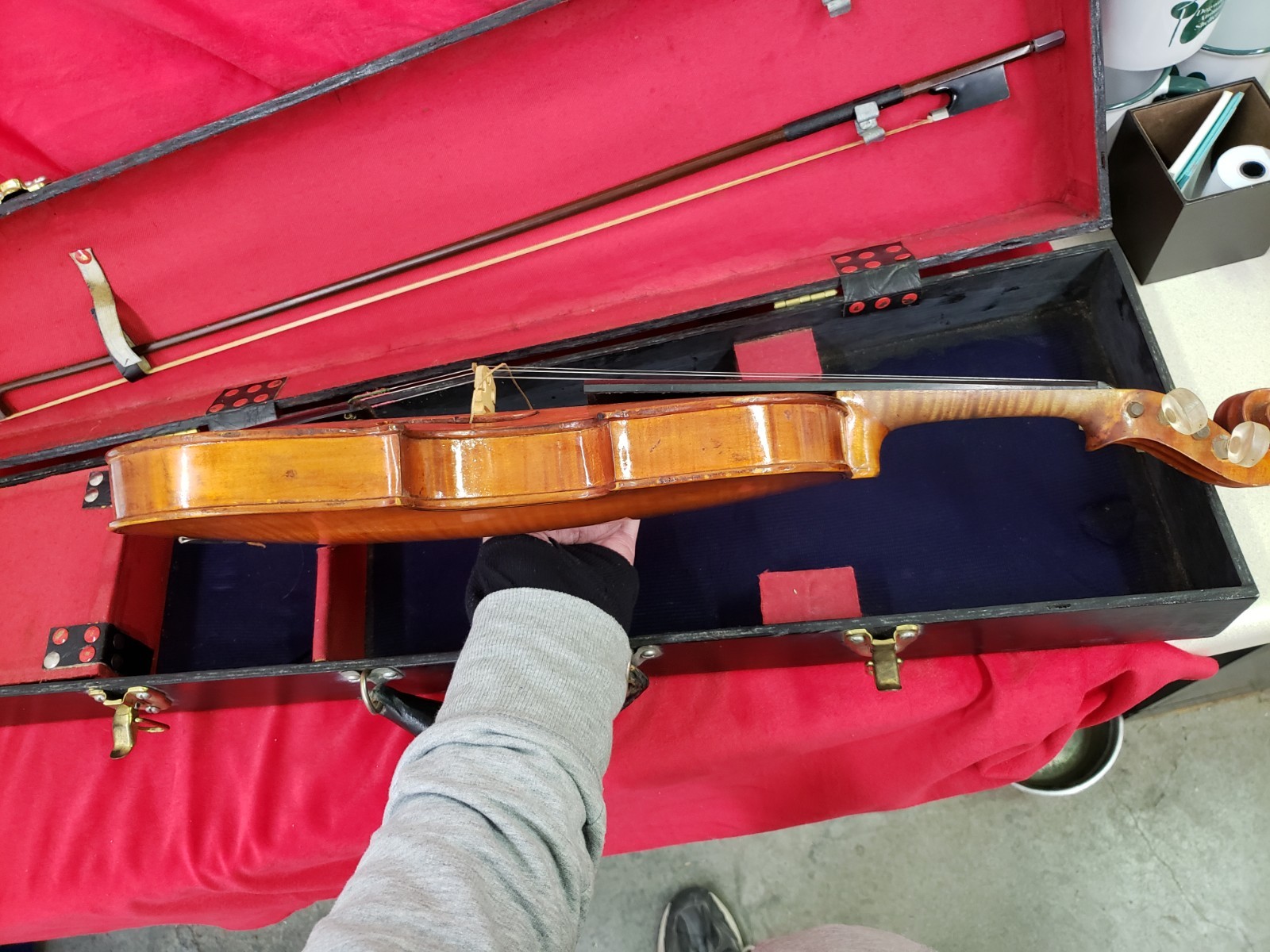 Vintage 1953 Handmade Violin Made by Ellis Collins w/case and bow