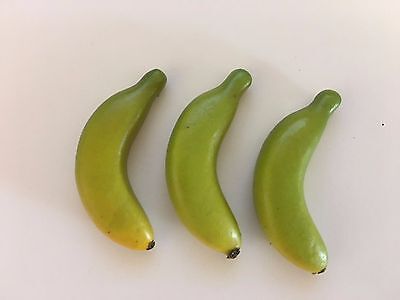 Miniature Artificial Green Bananas Bag of 48, 1.75''