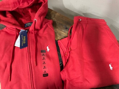 Slim fit polo ralph lauren hoodie jogger set