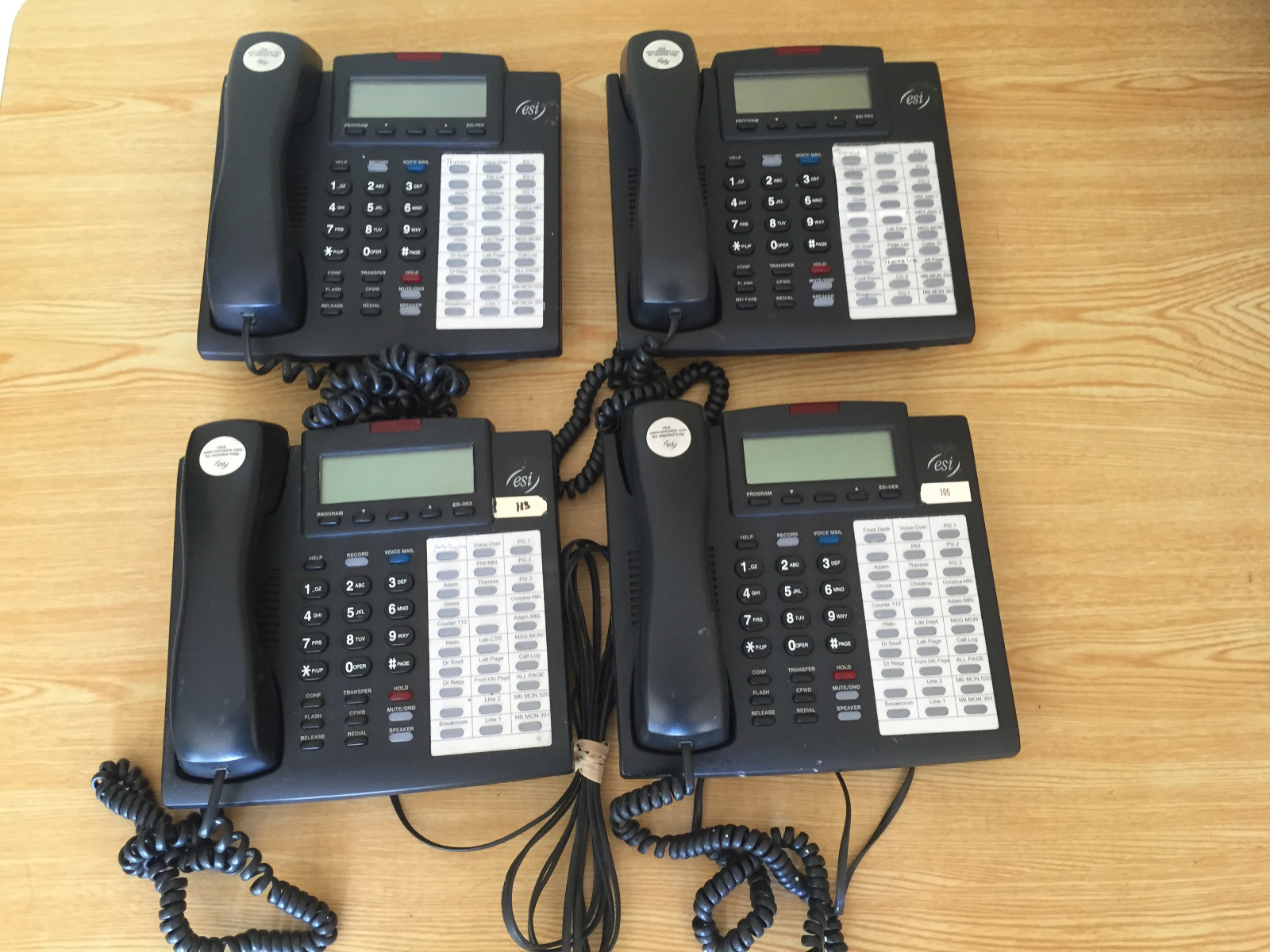 Lot Of 10 Esi 48 Key H DFP Business Phones