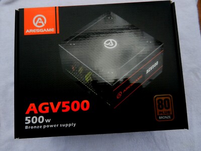 Power Supply 500W 80 Plus Bronze Certified PSU (ARESGAME, AGV500)