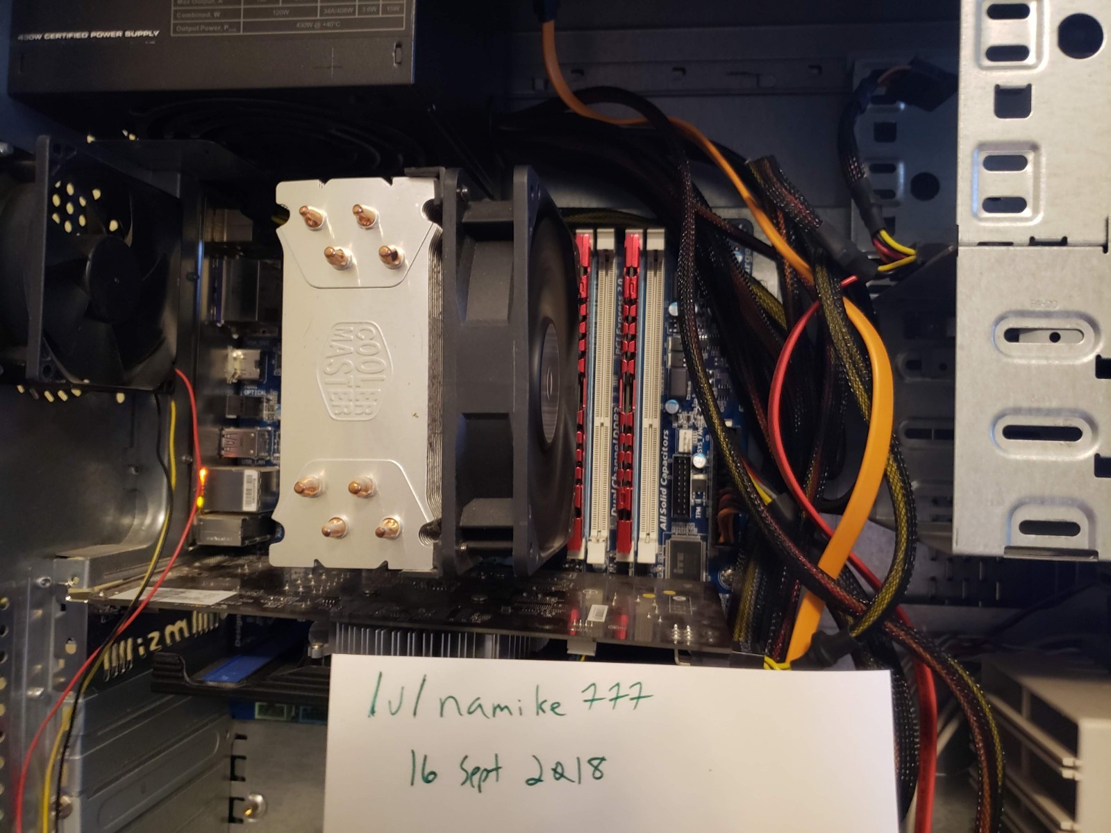 Motherboard combo i5 2500k + Gigabyte Z68MA-D2H-B3 + 16 GB (2x8GB) Gskill memory