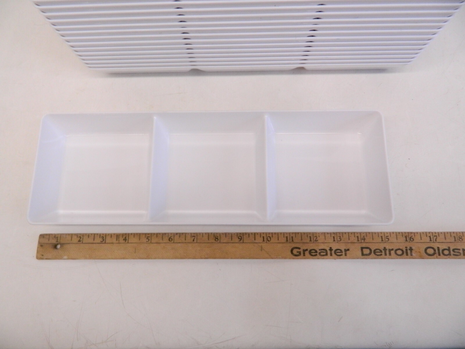 Lot of 39 Plastic Candy Trays 3 Compartment Divider Sectional 15