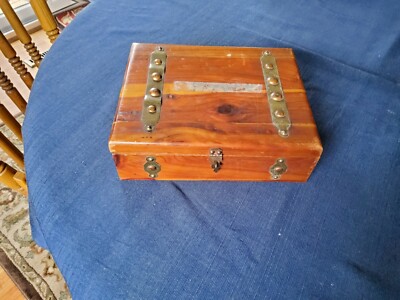 Captains chest Florida map Free shipping Handpainted Anniversary Trinket box birthday for son For Her for him Treasure chest jewelry box