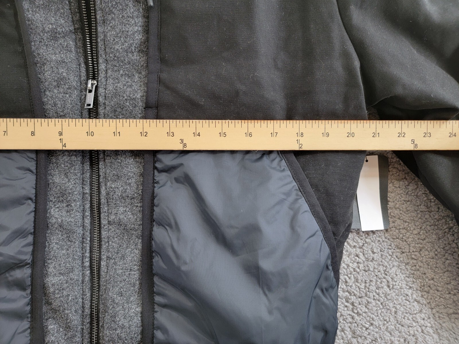 Bass Outdoor Hero Mixed Media Zip-Front Bomber Jacket Men's S Black Beauty L/S - Picture 6 of 17
