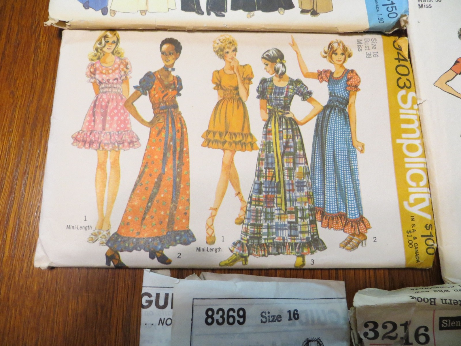 Vintage Sewing Patterns 1960's & 1970's Womens Size 16