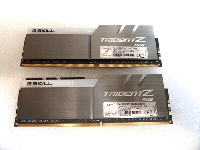 G.SKILL Trident Z RGB 16GB 2x8GB F4-3200C16D-16GTZR CL16-18-18-38 DDR4-3200 2133