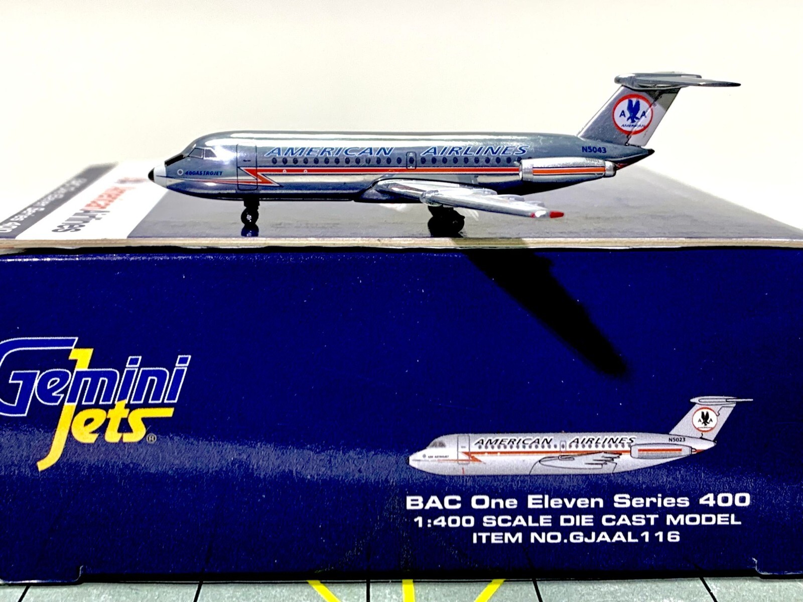 Gemini Jets 1:400 BAC One Eleven Series 400 American Airlines