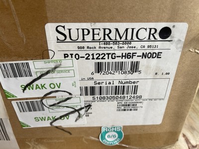 SUPERMICRO PIO-2122TG-H6F-NODE MOTHERBOARD NEW OPEN BOX