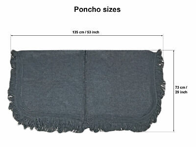 Pre-owned Ecualama Wholesale Lot Of 10 Alpaca Wool Poncho Unisex South American Cape Coat Jacket In Multicolor