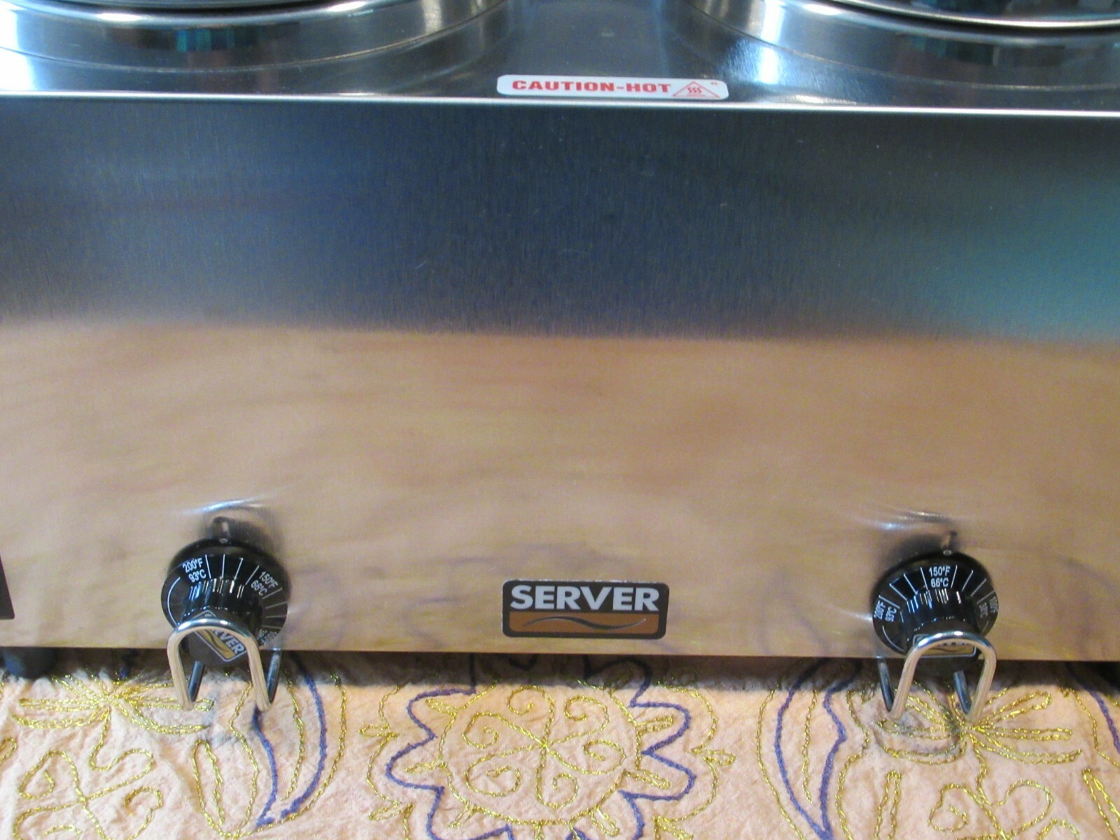 SERVER TWIN FS-4 DOUBLE 4 QT WARMER COOKER Soup Food Commercial Restaurant, NICE