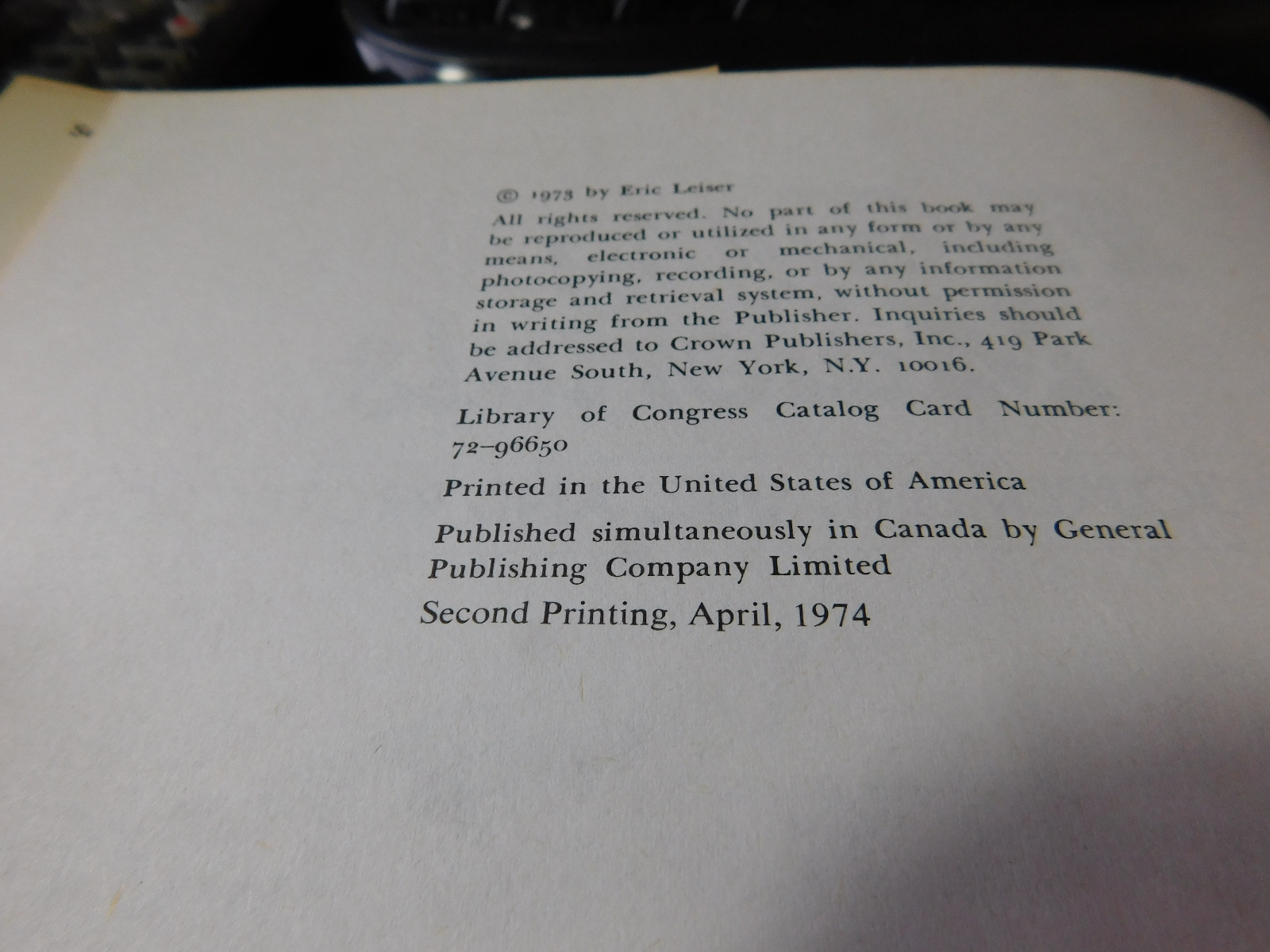 Fly Tying Materials by Eric Leiser 2nd Print 1974 Introduction by Art Flick HCDJ