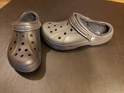 mens fuzz lined crocs