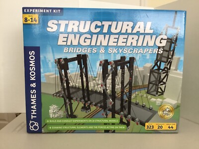 Thames & Kosmos Structural Engineering Bridges & Skyscrapers Building Kit -NIB