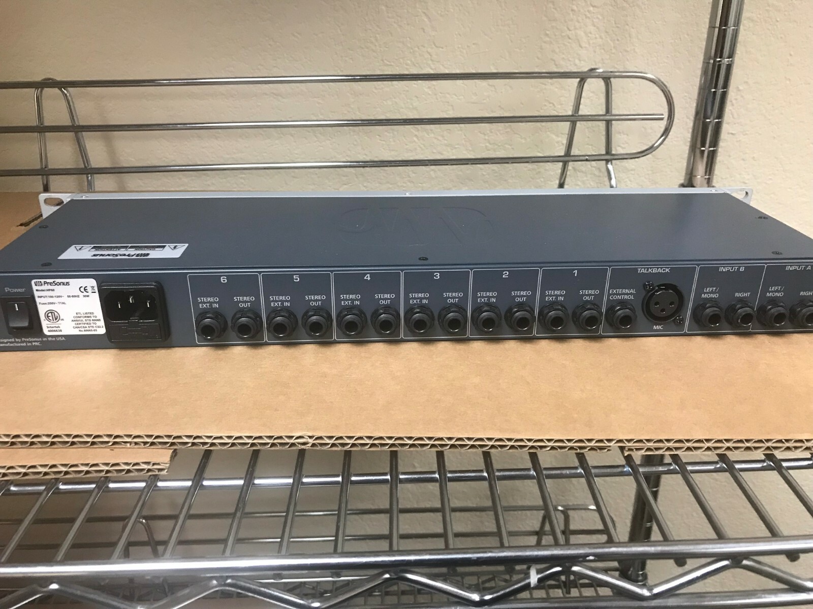 Presonus HP60 6-Channel Amplifier Headphone Amp w/ Talkback & A/B Input Mix
