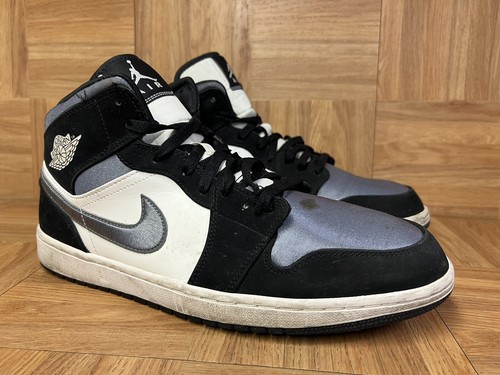 RARE🔥 Nike Air Jordan 1 Mid SE Satin Grey Toe Smoke Grey Men's Sz 13  852542-011 | eBay UK
