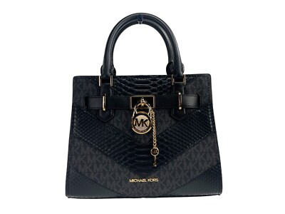 Michael Kors Hamilton Small Leather Satchel Crossbody Bag
