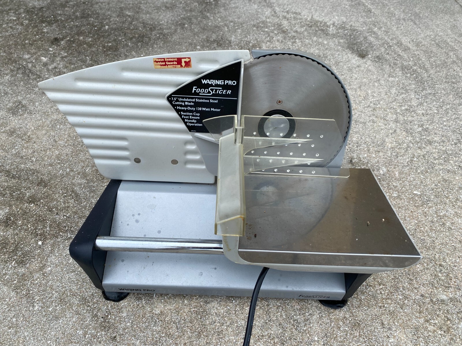 Waring Pro Professional Electric Food Slicer Model FS155