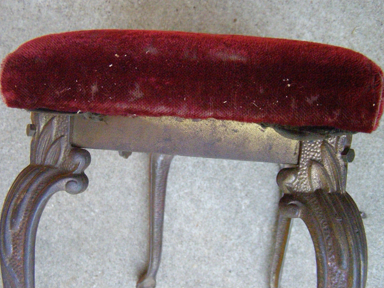 Antique W.H. Howell Cast Iron Bench 1924