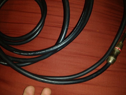 Monster Cable Prolink Monster Rock 12 Foot Instrument Cable professional guitar