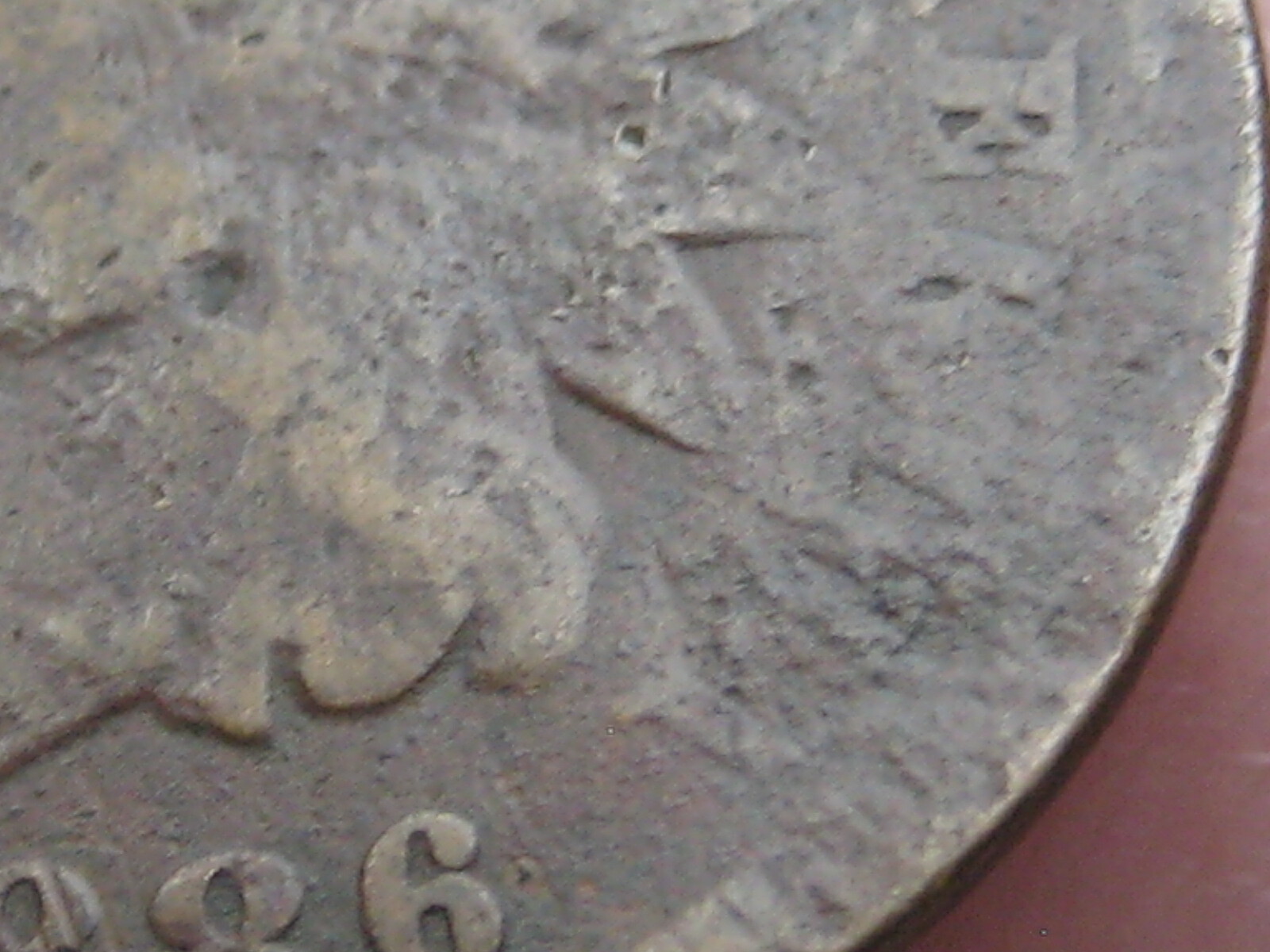 1886 Indian Head Cent Penny, Variety 1, Var 1, T1, Type 1