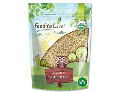 Organic Steel Cut Oats -  Non-GMO Cereal, Kosher, Vegan, Bulk - by Food to Live