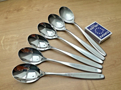 WMF Cromargan Hamburg 6 Esslöffel Menülöffel Löffel 18,8 cm Vorspeise
