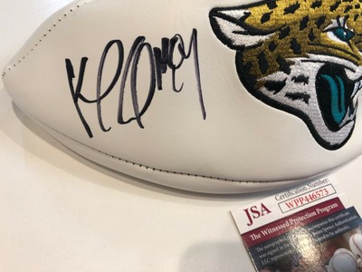 KEELAN COLE AUTOGRAPHED SIGNED JACKSONVILLE JAGUARS LOGO FOOTBALL JSA COA