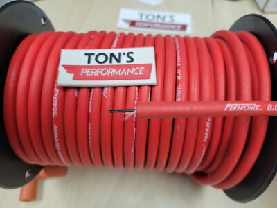 PerTronix 8mm Red 8.0 Flame-Thrower MAGx2 Ignition Spark plug wire by Foot