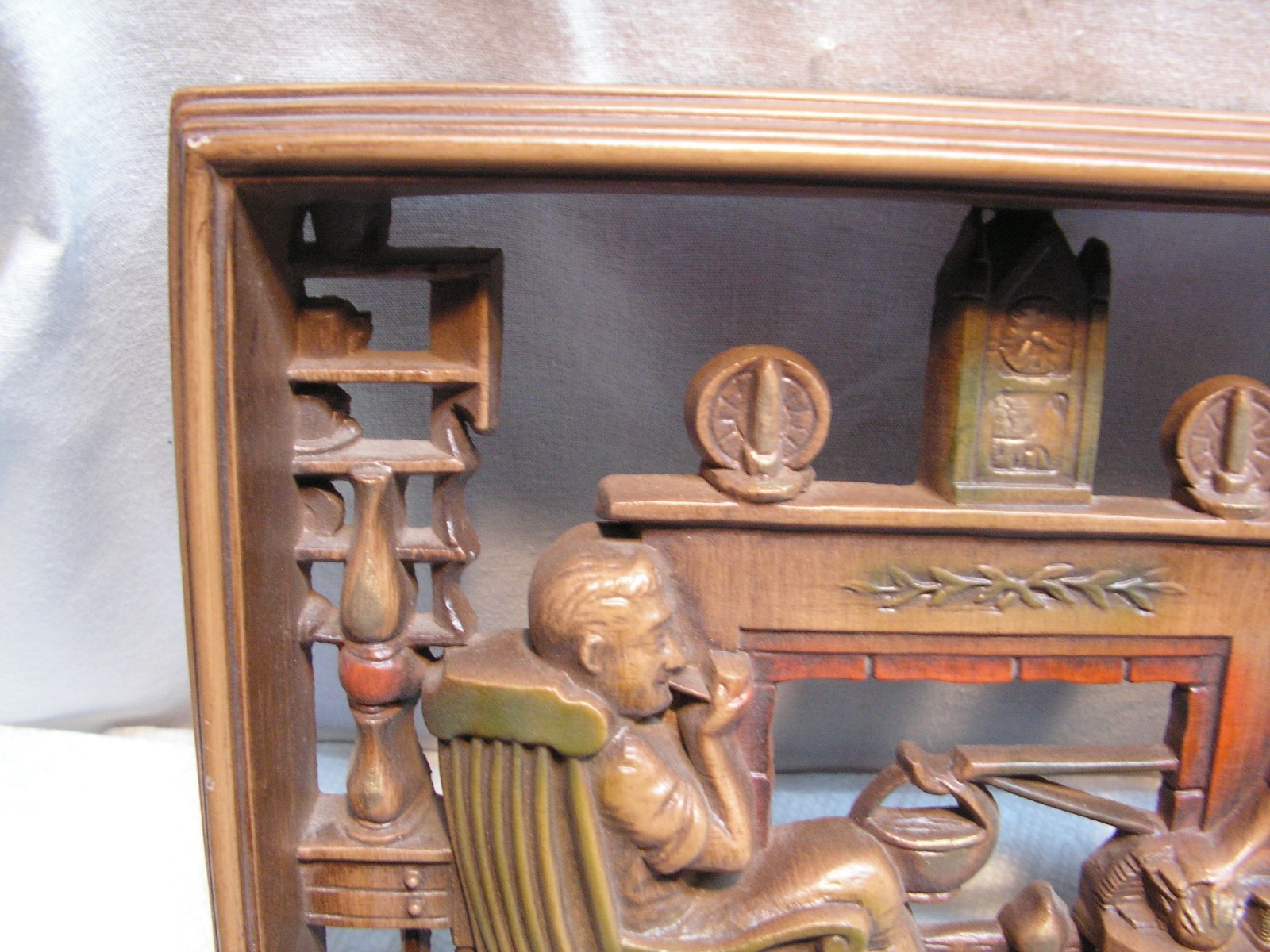 Burwood Wall Plaque “At The Hearth 1749” Colonial Rustic Decor + BONUS Reading