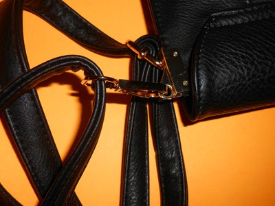 NEW WITH TAG Mia K Farrow MKF Collection  Black Cross Body Bag With Gold